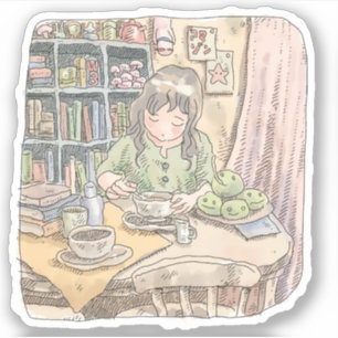 STICKER さ な な む じ 机 に                                     