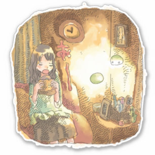 STICKER さ や に ご じ 茶 色 い    