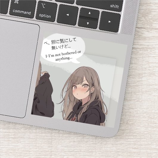 STICKER べ、別に気にしてないけどステッカー|寿司娘シール (Détail)