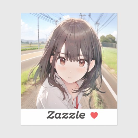 Sticker シール Seal｜ん？？寿司娘 GenerativeAI (Feuille)