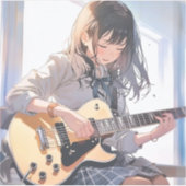 Sticker シール Seal|ギターJK 寿司娘 GenerativeAI (Devant)