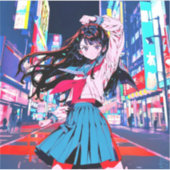 Sticker シール Seal｜今日もお疲れポーズ 寿司娘 GenerativeAI (Devant)