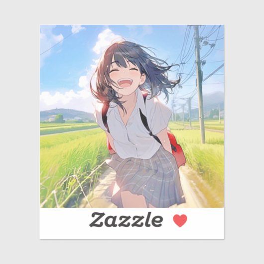 Sticker シール Seal|帰宅JK 寿司娘 GenerativeAI (Feuille)