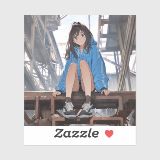 Sticker シール Seal|放課後JK02 寿司娘 GenerativeAI (Feuille)