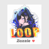 Sticker ステッカー|VACHABORG グッズ「 Neo-Reiwa Girl 」 シール (Feuille)