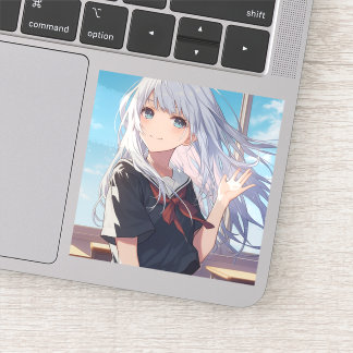 Sticker 「仮面JKミリア」ステッカーシール｜寿司娘 generativeai