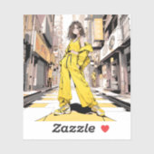 Sticker 商店街JKシール｜寿司娘 Seal GenerativeAI (Feuille)