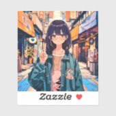 Sticker 寿司娘アイコンシール seal|GenerativeAI (Feuille)