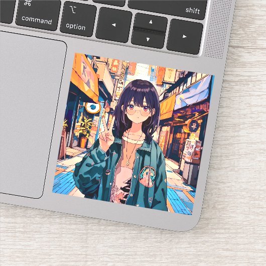 Sticker 寿司娘アイコンシール seal|GenerativeAI (Détail)