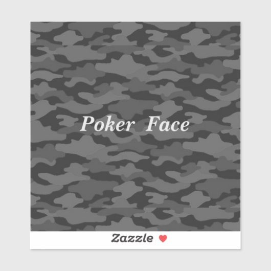 STICKER 文字 カスタム 迷彩(ダーク) シール (Feuille)