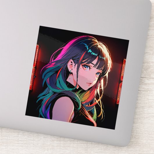 Sticker 煌霞の少女【Radiant Haze Girl】セラミックタイル (Détail)