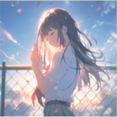 Sticker 願い事JKシール|寿司娘 GenerativeAI  (Devant)