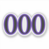 Sticker 000 Angel Number New Cycles (Devant)