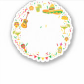 Sticker 05.Cinco De Mayo Let The Fiesta Begin Margarita Co (Devant)