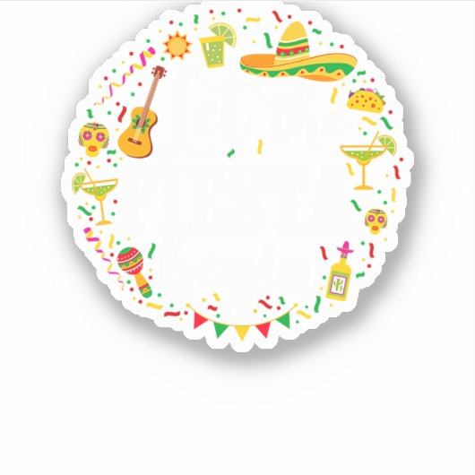 Sticker 05.Cinco De Mayo Let The Fiesta Begin Margarita Co (Devant)