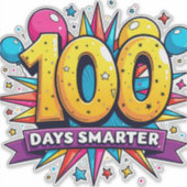Sticker 100 Jours Plus Intelligents (Devant)