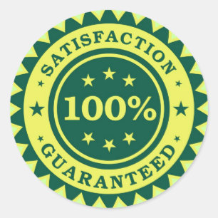 Sticker 100% Satisfaction Garantie