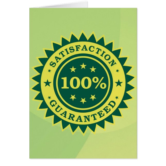 Sticker 100% Satisfaction Garantie (Devant)
