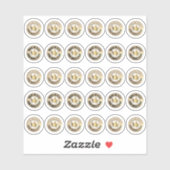 Sticker 100% Sirop d'érable Mini-bâton en érable sucre rou (Feuille)