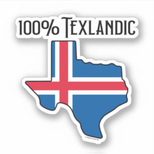 Sticker 100% Texlandic Custom-Cut Vinyl
