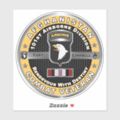 Sticker 101e division aéroportée Armée de terre Afghanista (Feuille)