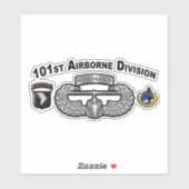 Sticker 101e division aéroportée Assaut aérien (Feuille)