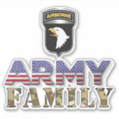 Sticker 101e division aéroportée Famille de l'Armée de ter (Devant)