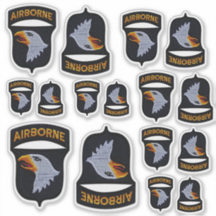 Sticker 101e division aéroportée hurlant sur Eagles Cont