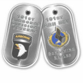 Sticker 101e division aéroportée Mots clés (Devant)