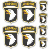 Sticker 101e division aéroportée Vétéran militaire (Devant)