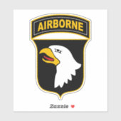 Sticker 101e division aéroportée Vétéran militaire (Feuille)