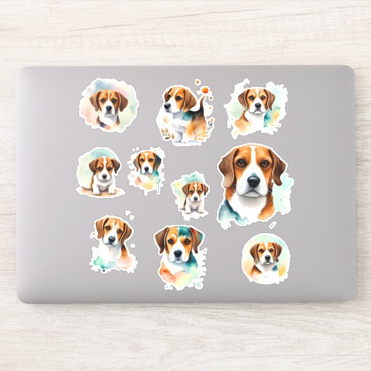 Sticker 10 Beagle de scandale et de journalisme (Ordinateur)