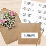 Sticker 10 Nom de l'invité individuel Adresse Mariage de l<br><div class="desc">10 Nom de l'invité individuel Adresse Mariage Stickers Script noir dispose de 10 autocollants avec votre nom d'invité individuel et adresse sur chaque autocollant en noir sur un arrière - plan clair. Aussi parfait pour Noël et Cartes de fin de année, invitations de fête, cartes de remerciement et sorties de...</div>