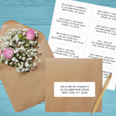 Sticker 10 Nom de l'invité individuel Adresse Mariage de l