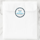 Sticker 10e anniversaire Bleu Stripes V1CA (Sac)