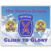Sticker 10e division de montagne (Devant)
