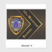 Sticker 10e division de montagne (Feuille)