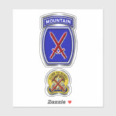 Sticker 10e division de montagne (Feuille)