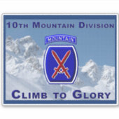 Sticker 10e division de montagne (Devant)