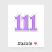 Sticker 111 Angel Number Blessings (Feuille)