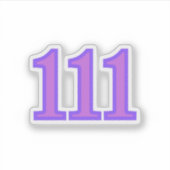 Sticker 111 Angel Number Blessings (Devant)