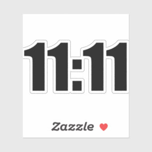 Sticker 11:11 Heure de chance