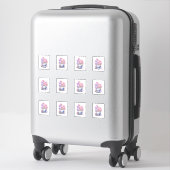 Sticker 11 Coupe des fleurs (Sur valise)
