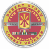 Sticker 11e brigade d'artillerie de la défense aérienne Te (Devant)