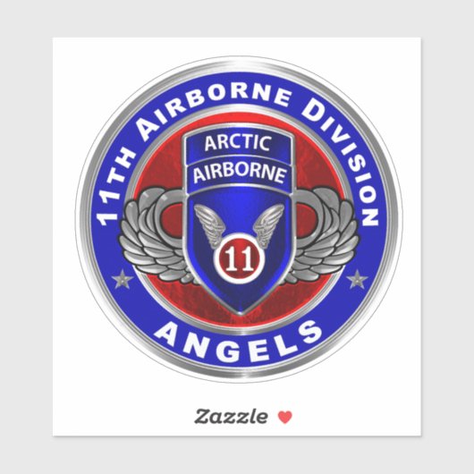 Sticker 11e division aéroportée (Feuille)