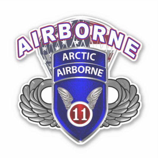 Sticker 11e division aéroportée (Devant)