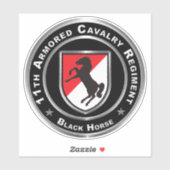 Sticker 11e régiment de cavalerie blindée (Feuille)