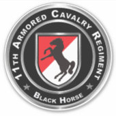 Sticker 11e régiment de cavalerie blindée (Devant)