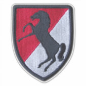 Sticker 11e Régiment de cavalerie blindée Fort Meade Conto (Devant)