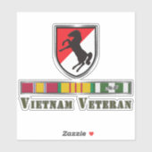 Sticker 11e Régiment de cavalerie blindée Vietnam Vétérina (Feuille)